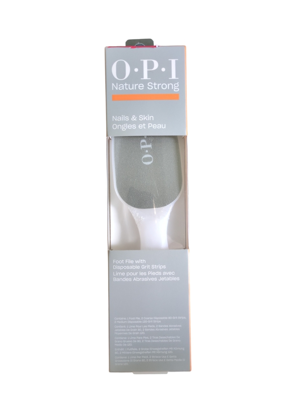 OPI Foot File with Disposable Grit Strips - Gray & White